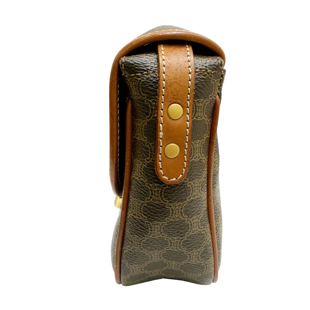 CELINE Macadam Shoulder Bag Triomphe Leather - Picture 3 of 11